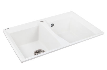 Кухонная мойка двойная Kaiser 78 KM2M-5078 W 78x50 белая фото