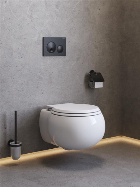 Подвесной унитаз со смывом торнадо Cezares Grande CZR-308-TH-TOR/SC фото