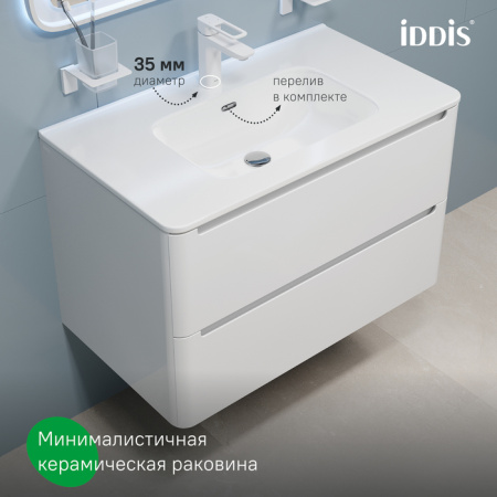 Тумба с раковиной Iddis Edifice 80 см EDI80W0i95K фото
