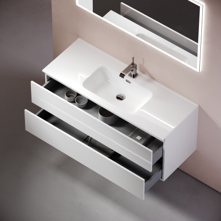 Тумба под раковину Sancos Urban UR120-1W белый глянец фото