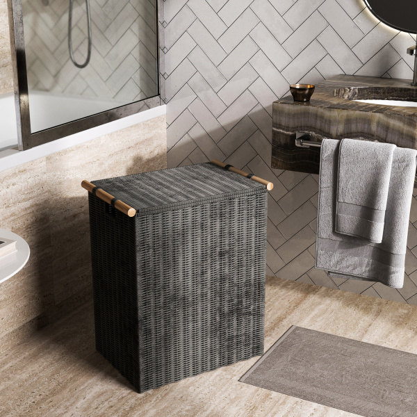 Корзина для белья WasserKRAFT Gollach WB-330-L фото