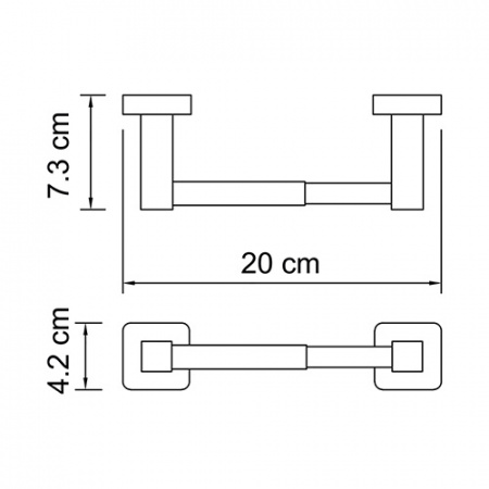 Держатель для туалетной бумаги WasserKRAFT Lippe К-6522 фото