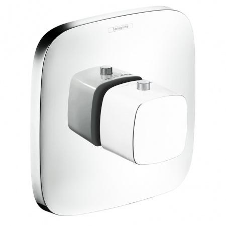 Термостат Hansgrohe PuraVida Highflow 15772400 белый/хром фото
