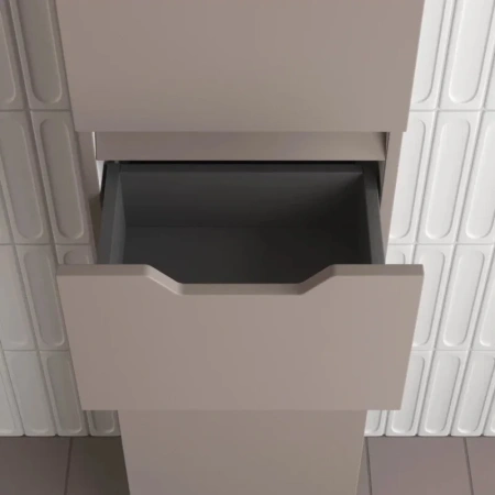 Шкаф-пенал напольный Style Line Остин ЛС-00002414 тауп темный фото