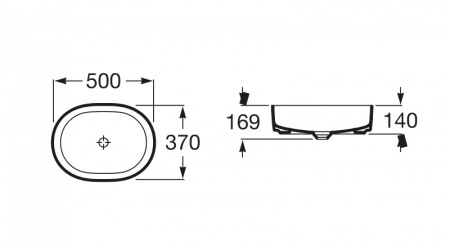Накладная раковина  Roca Inspira Round 327520000 50 см фото