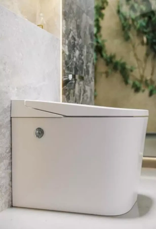 Унитаз напольный с импульсным смывом Lemark OptimFlush с сиденьем фото