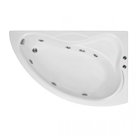 Ванна акриловая с гидромассажем Bas Вектра 150х90 R фото