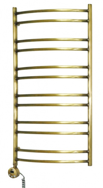Полотенцесушитель электрический Domoterm Калипсо П12 (500х985) (бронза) левый фото