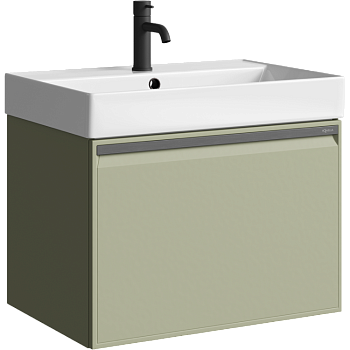 Тумба под раковину Aqwella Pure 66 PUR0165SH шалфей зеленый фото