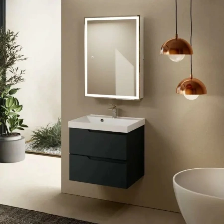 Тумба под раковину Aquame S3 AQM900360GM 60 см, антрацит фото