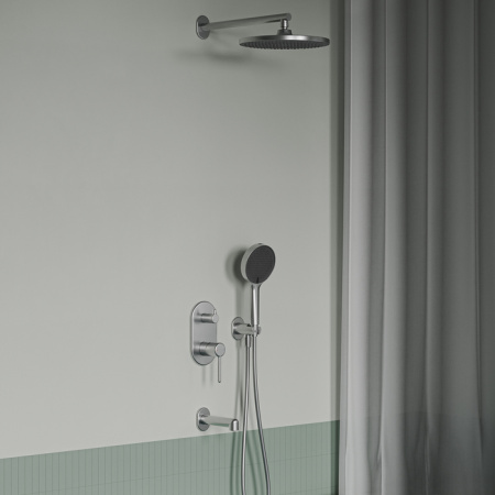 Душевая система скрытого монтажа Iddis Эйгер (Aiger) AIGBC03i68 хром матовый фото