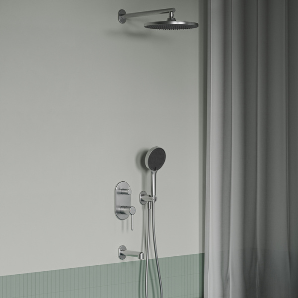 Душевая система скрытого монтажа Iddis Эйгер (Aiger) AIGBC03i68 хром матовый фото