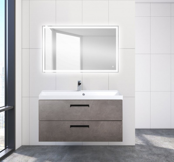 Тумба под раковину Belbagno Aurora AURORA-1000-2C-SO-PG Pietra Grigio фото