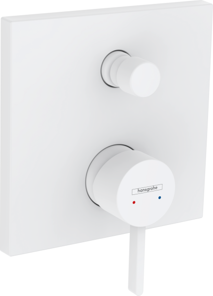 Смеситель для ванны и душа Hansgrohe Finoris 76415700 белый матовый фото