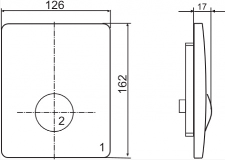 Смывная клавиша для писсуара Sanit 16.064.81..0000 хром фото