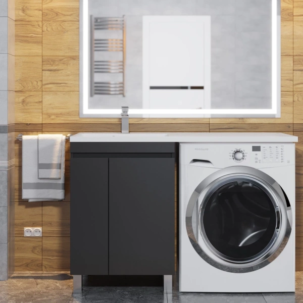 Тумба под стиральную машину Uperwood Magenta 5930205158 черная фото