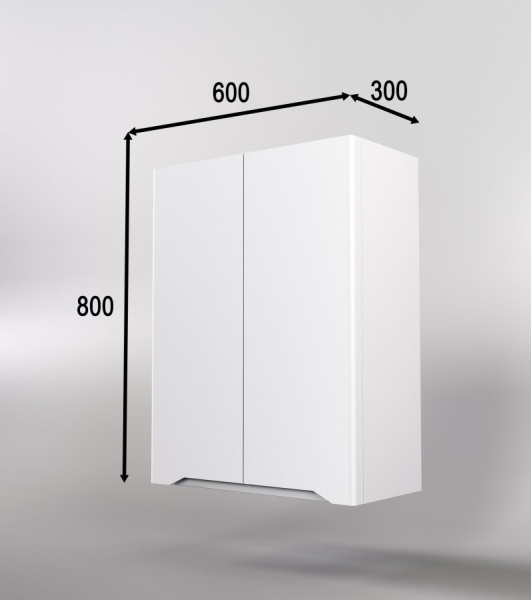 Шкаф подвесной Style Line Марелла Люкс Plus СС-00002424 белый матовый антискрейтч фото