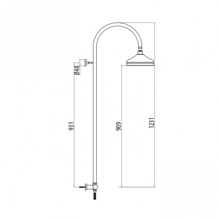 Душевая система (стойка) Gattoni Programma doccia 4290/PDC0cr фото