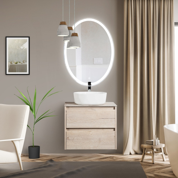 Зеркало с подсветкой и сенсорным выключателем BelBagno SPC-VST-600-800-LED-TCH 60x80 фото