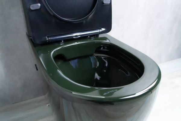 Унитаз напольный с бачком Gid Tr2177BL черный глянец фото