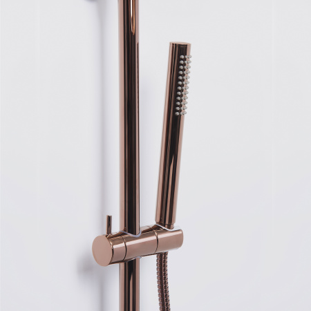 Душевая система с термостатическим смесителем WasserKRAFT Thermo A18301 розовое золото фото