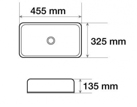 Мебельная раковина OWL 1975 Melana 800-78105 45x32 фото