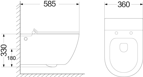 Унитаз подвесной с импульсной системой смыва Cerutti SPA Barbaria Aria CT7277 и инсталляцией фото