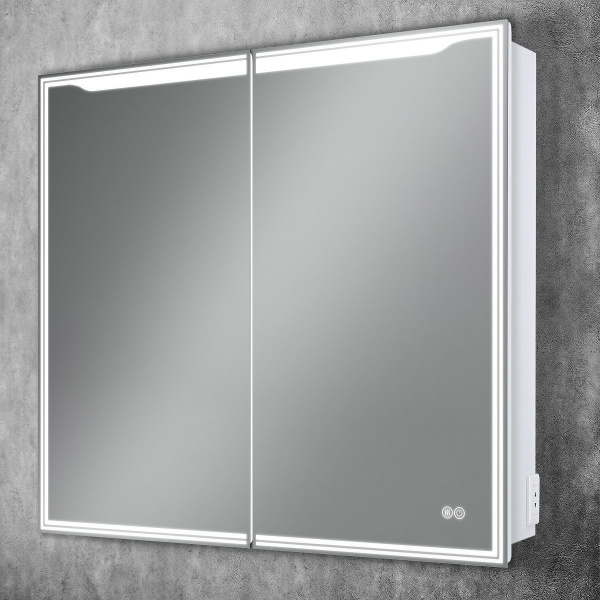 Зеркало-шкаф с подсветкой Art&Max Merano AM-Mer-900-800-1D-R-DS-F 90x80 фото