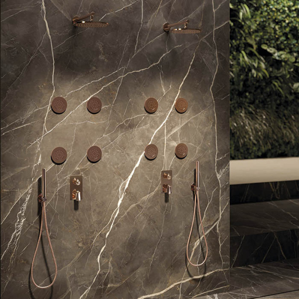 Верхний душ Newform X-STEEL 316 29392X.59.067 Brushed copper bronze фото
