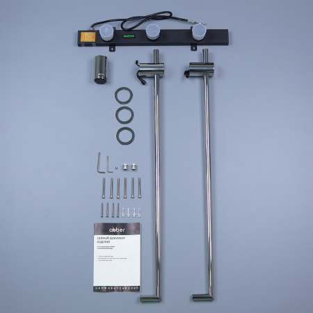 Электрический полотенцесушитель Abber Charme AH4002 хром фото