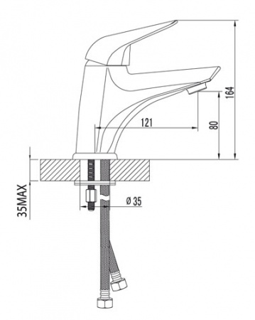 Смеситель для раковины Lemark Poseidon LM4206C фото