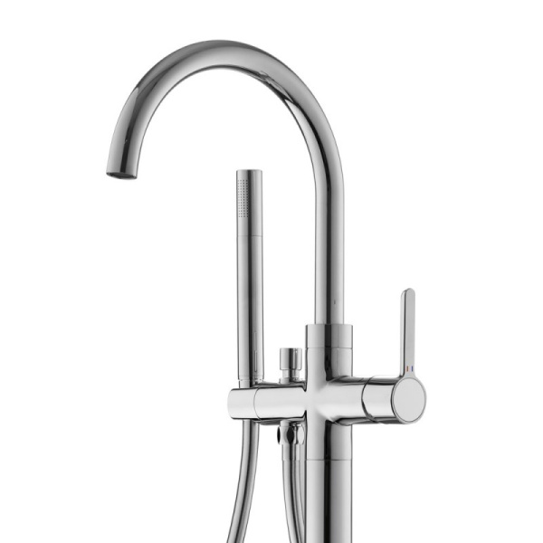 Напольный смеситель для ванны с душем Cezares Eco ECO-VDP-01 Хром фото