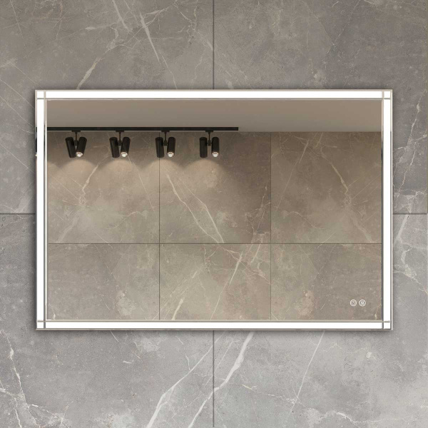 Зеркало сенсорным выключателем и диммером, с функцией антизапотевания Vincea  VLM-3VN100-2 100x80 фото