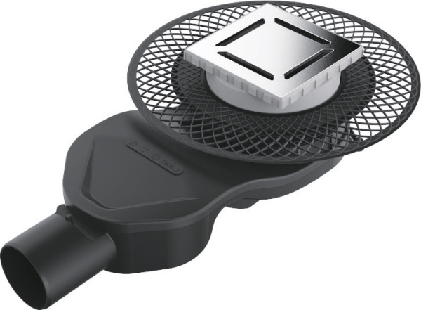 Душевой трап Berges Wasserhaus Platz Norma 090158 10x10 см фото