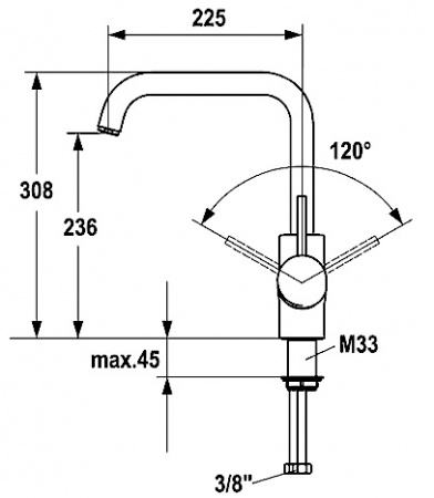Смеситель для кухни Hansa Cuisine 54902203 фото