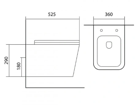 Унитаз подвесной Aquatek Либра AQ0530N-00 с сиденьем фото