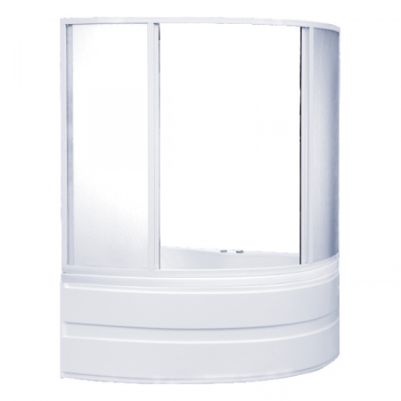 Шторка для ванны раздвижная Bas Алегра пластик (4 ств.) фото
