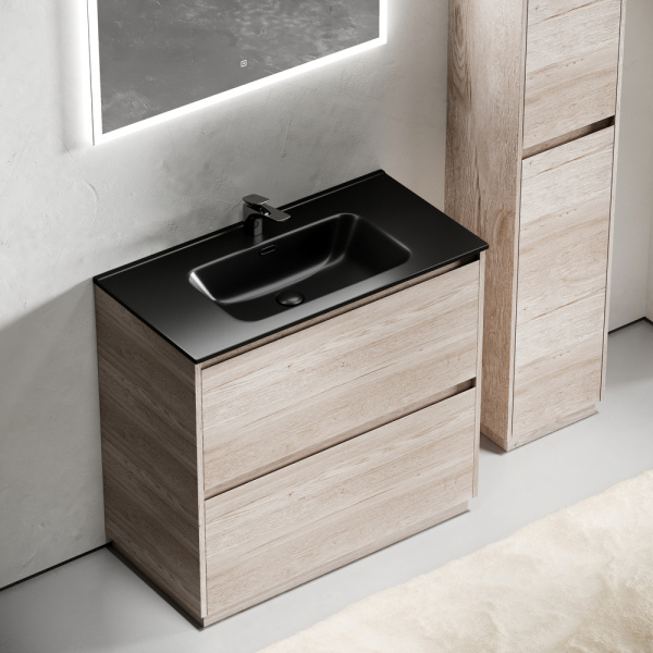 Тумба под раковину Sancos Libra Floor LB90FEG дуб галифакс натуральный фото