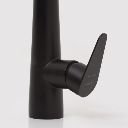 Смеситель для кухни с выдвижной лейкой WasserKRAFT A8667 черный матовый фото