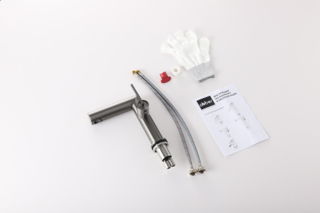 Смеситель для раковины Abber Perfekte 316 AF8A10BGG оружейная сталь брашированная фото