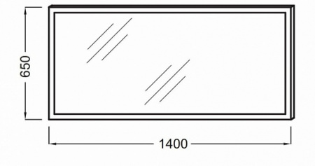 Зеркало Jacob Delafon EB1165-NF 140 см фото