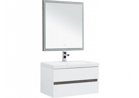 Тумба с раковиной Aquanet Беркли 80 00254290 + 00246880 фото