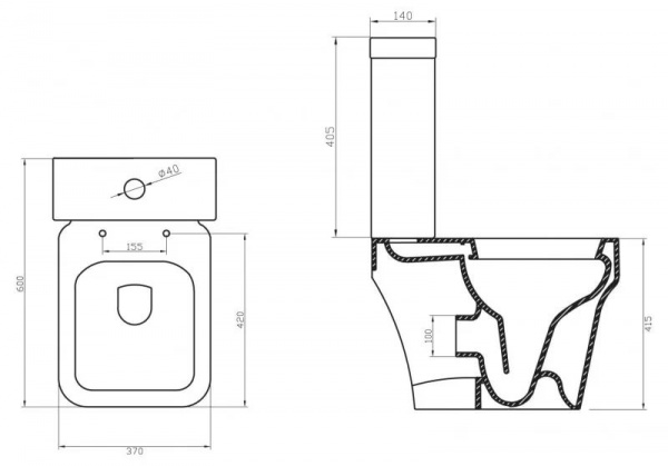 Напольный унитаз BelBagno Janice BB124CP фото