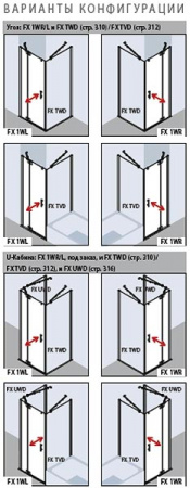 Душевая дверь Kermi Filia XP FX 1WL 12020VPK 120x200 KermiClean L фото