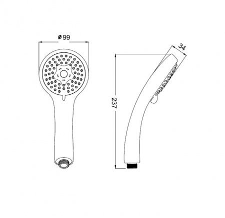 Душевая лейка Iddis Hand Shower A11631 фото