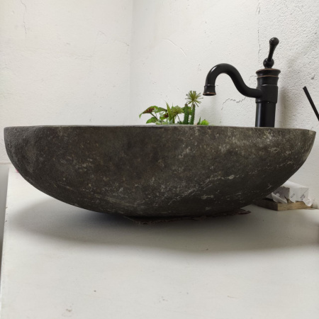 Накладная раковина из речного камня RS01482 (57*53*15)C10 фото