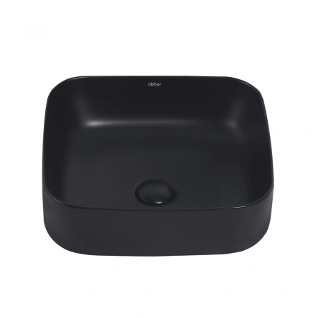 Накладная раковина Abber Rechteck AC2211MB 38x38 черная матовая фото
