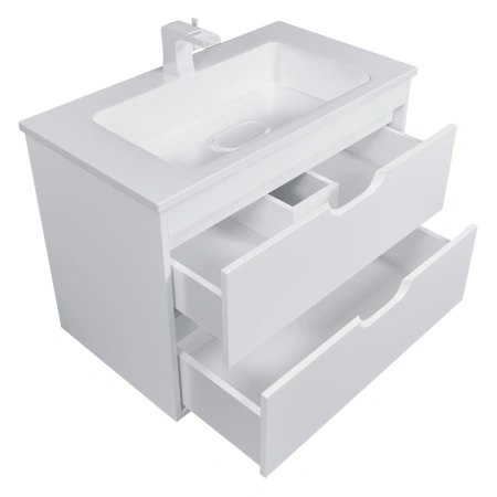 Тумба под раковину Uperwood Modul 80 2930205252 белая матовая фото