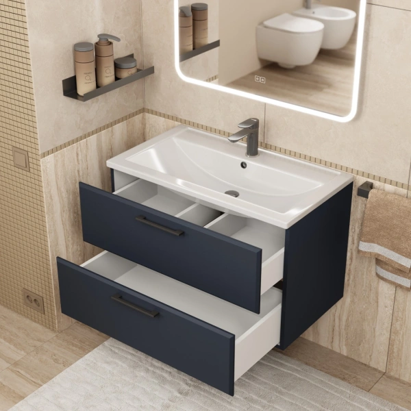 Тумба под раковину Uperwood Foster 80 TFosterNEW80b черная фото