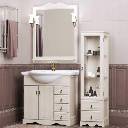 Зеркало Opadiris Клио 85 00-00003086 белая матовая фото